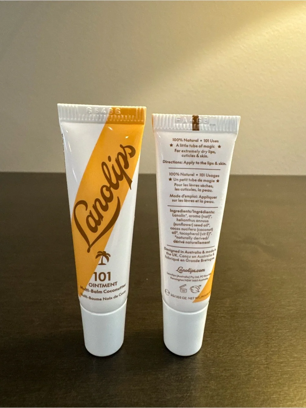 Lanolips Coconutter 101 Ointment Multi-Balm 3 g .105 oz Travel Size NEW X2